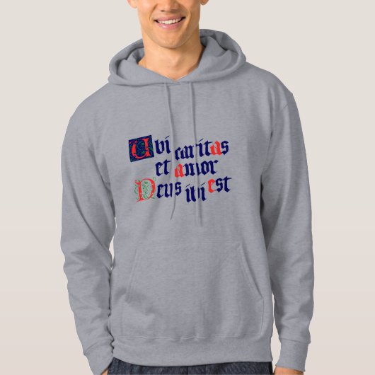 Ubi Caritas Hoodie (Vorderseite)