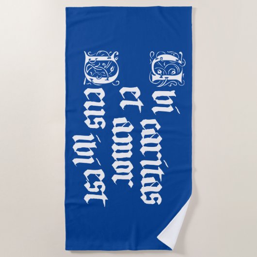 Ubi Caritas Strandtuch (Vorderseite)