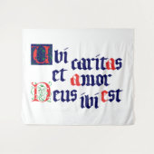 Ubi Caritas Wandteppich (Vorderseite (Horizontal))