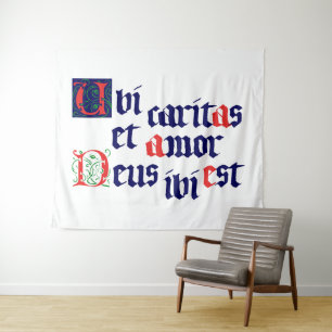 Ubi Caritas Wandteppich