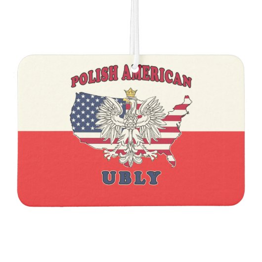 Ubly Michigan Polish Autolufterfrischer (Vorderseite)