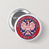 Ubly Michigan Polish Button (Vorne & Hinten)