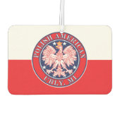 Ubly Michigan Polish Eagle Autolufterfrischer (Rückseite)