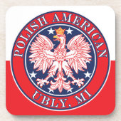 Ubly Michigan Polish Getränkeuntersetzer (Vorderseite)