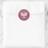 Ubly Michigan Polish Runder Aufkleber (Tasche)