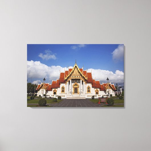 Ubosot Hall or Bot, Wat Benchamabophit, Bangkok, Leinwanddruck (Vorderseite)