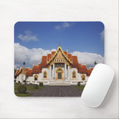 Ubosot Hall or Bot, Wat Benchamabophit, Bangkok Mousepad (Mit Mouse)