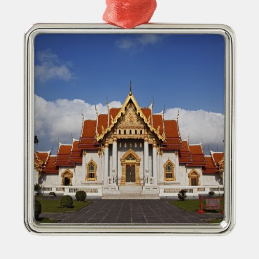Ubosot Hall or Bot, Wat Benchamabophit, Bangkok Silbernes Ornament (Vorne)