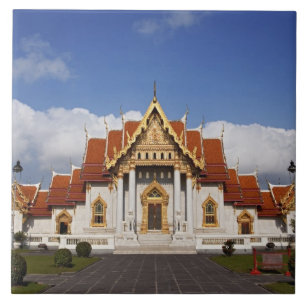 Ubosot-Halle oder Bot, Wat Benchamabophit, Bangkok Fliese