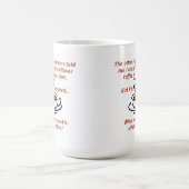 Übrig gebliebener Kaffee-lustige Tasse (Mittel)