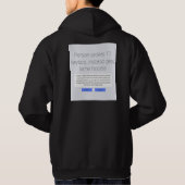 'Übrigens gekauft 'Hoodie' Hoodie (Rückseite)