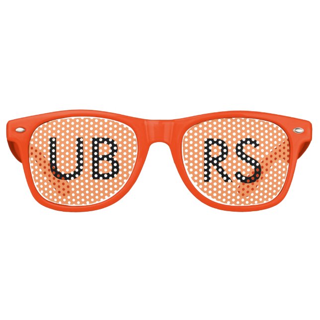 UBRS Party Shades! ORANGE Partybrille (Vorderseite)