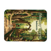 Ubud-Affenwald Indonesien Magnet (Horizontal)