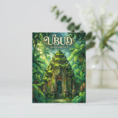Ubud-Affenwald Indonesien Postkarte (Stehend Vorderseite)