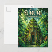 Ubud-Affenwald Indonesien Postkarte (Vorne/Hinten)