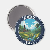 Ubud Bali Indonesia Travel Magnet (Vorderseite/Rückseite)