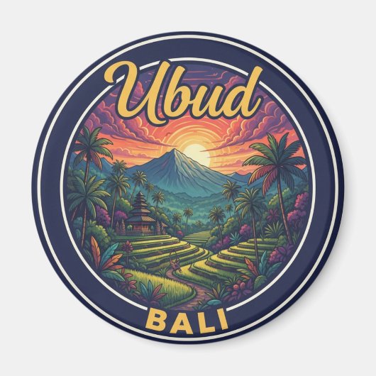 Ubud Bali Indonesia Travel Magnet (Vorne)