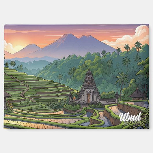 Ubud Bali Indonesia Travel Magnet (Vorderseite)