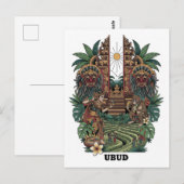 Ubud Bali Indonesien Reise Postkarte (Vorne/Hinten)