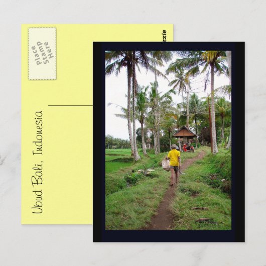 Ubud Bali Postkarte (Vorne/Hinten)