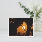 Ubud garden sunset, Bali - ART Postcard Postkarte (Stehend Vorderseite)