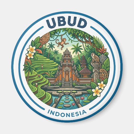 Ubud Indonesien Magnet (Vorne)