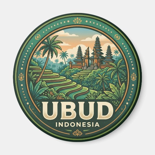 Ubud Indonesien Magnet (Vorne)