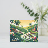 Ubud Indonesien Postkarte (Stehend Vorderseite)