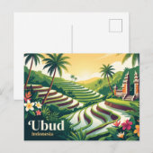 Ubud Indonesien Postkarte (Vorne/Hinten)