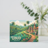 Ubud Indonesien Postkarte (Stehend Vorderseite)