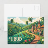 Ubud Indonesien Postkarte (Vorne/Hinten)