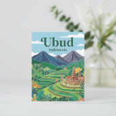 Ubud Indonesien Postkarte (Stehend Vorderseite)