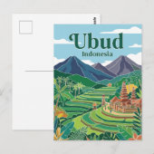 Ubud Indonesien Postkarte (Vorne/Hinten)
