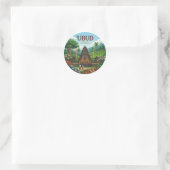 Ubud Indonesien Runder Aufkleber (Tasche)