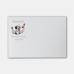 Übung? Aber dann verschüttete ich mein Angebot zum Post-it Klebezettel