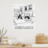 Übung Cartoon 5311 Poster (Küche)