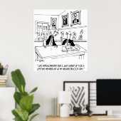 Übung Cartoon 5311 Poster (Heimbüro)