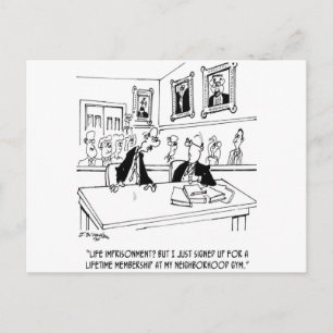 Übung Cartoon 5311 Postkarte