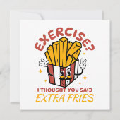 Übung, dachte ich, Sie sagten extra Fries (Rückseite)