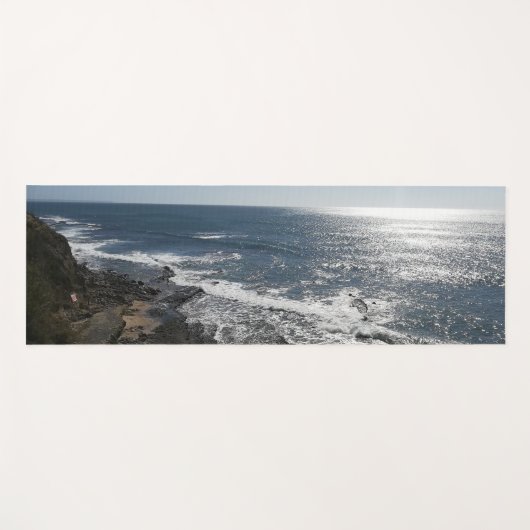 Übung der portugiesischen Ocean Beach Waves Yogamatte (Vorderseite (Horizontal))