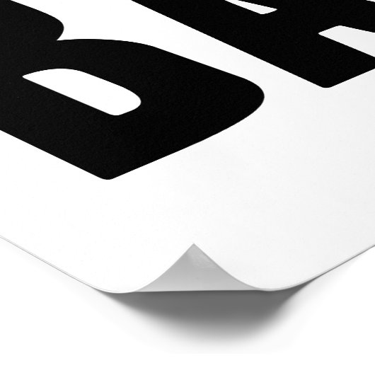 Übung...Eier sind Seiten...für BACON! Poster (Ecke)