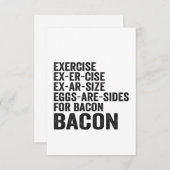 Übung Ex-Er-Größe Ex-Er-Größe Eier sind lustige Ym Dankeskarte (Vorne/Hinten)