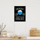 Übung - Extra Reis - Niedlich - Funny Gym Poster (Küche)
