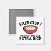 Übung ? Extra Rice Magnet (Vorderseite/Rückseite)