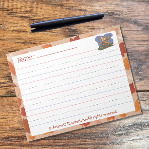 Übung für die Stapelhandhabung Notizblock