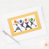 Übung für Spaß Rechteckiger Aufkleber (Umschlag)