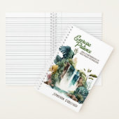 Übung Geduld Übereinkommen Tropischer Wasserfall Notizblock (Innen)