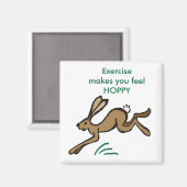 Übung gibt Ihnen das Gefühl HOPPY zu fühlen Magnet (Vorderseite/Rückseite)