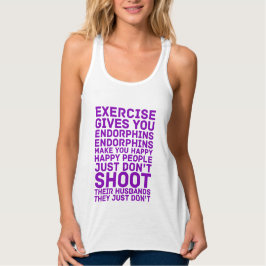 Übung gibt Ihnen Endorphins-Behälter Tank Top
