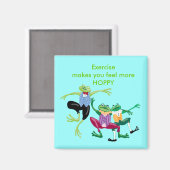 Übung gibt Ihnen mehr HOPPY Magnet (Vorderseite/Rückseite)